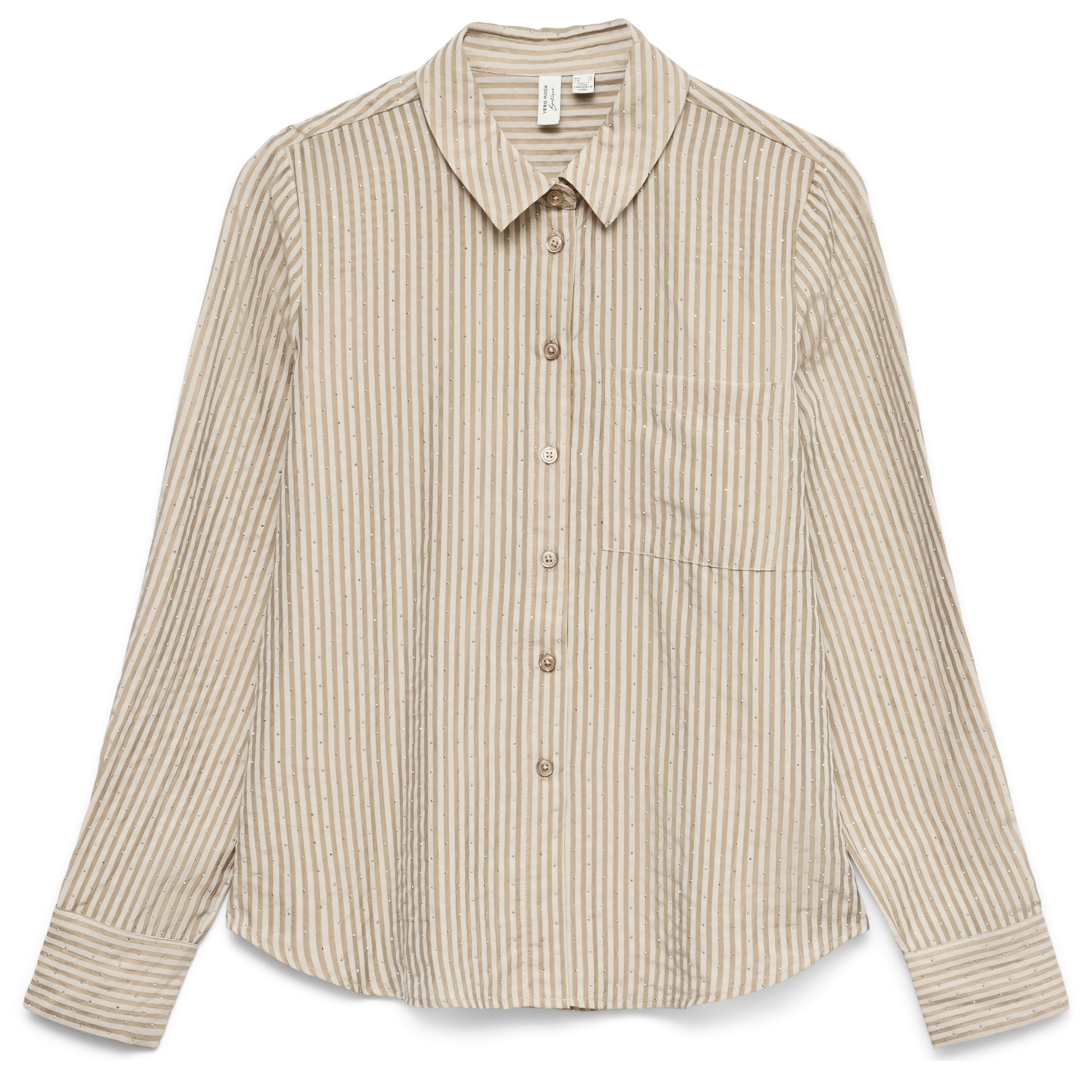 VERO MODA Marškiniai ilgomis rankovėmis moterims, Pilka, Mara