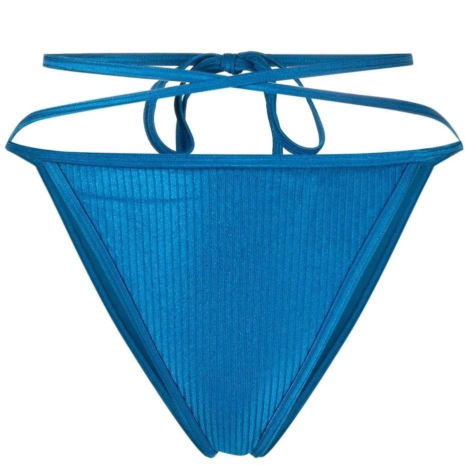CALVIN KLEIN UW Apatinė kostiumėlio dalis moterims, Mėlyna, String side tie 1