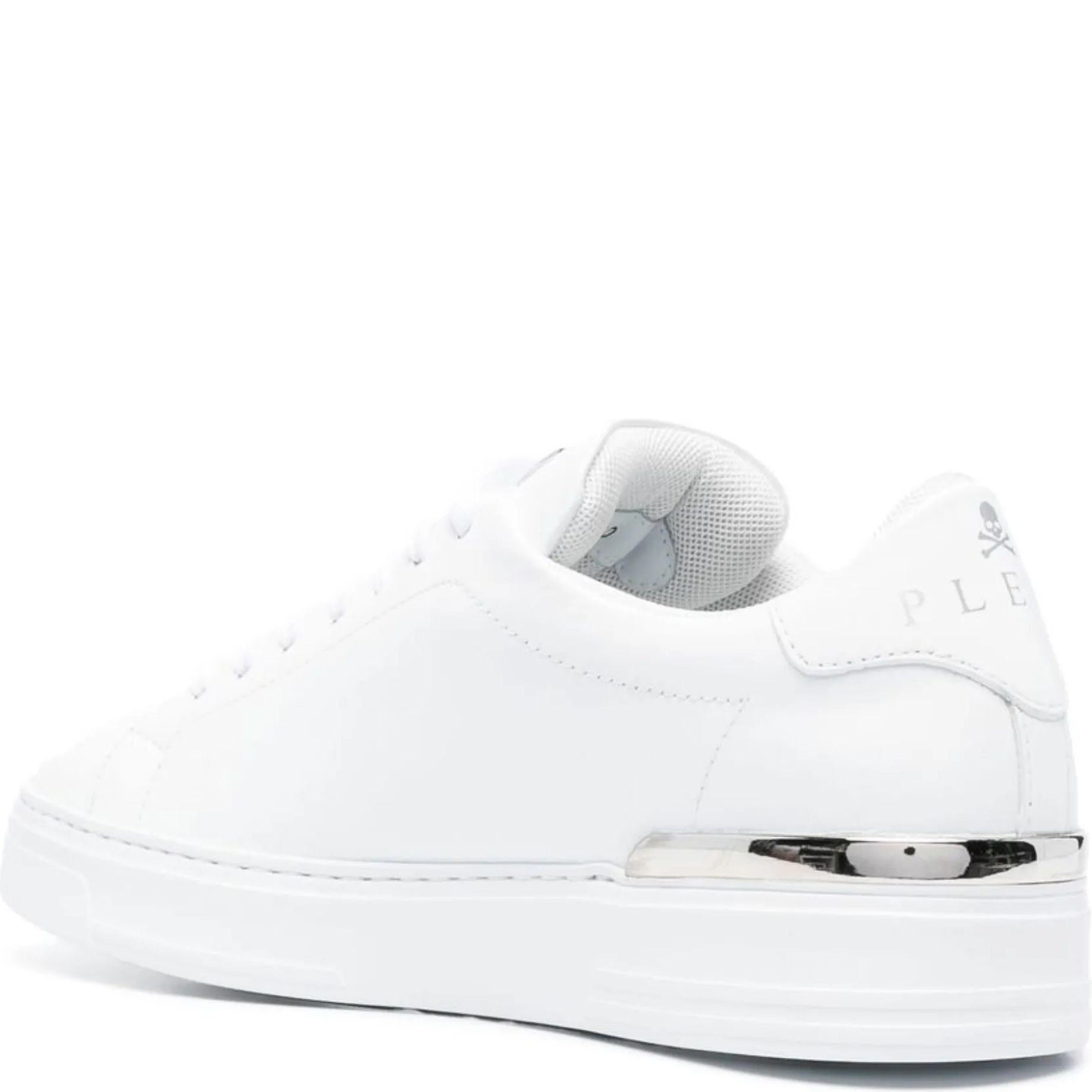 PHILIPP PLEIN Sportiniai bateliai vyrams, Balta, Leather lo-top sneaker hexagon 3