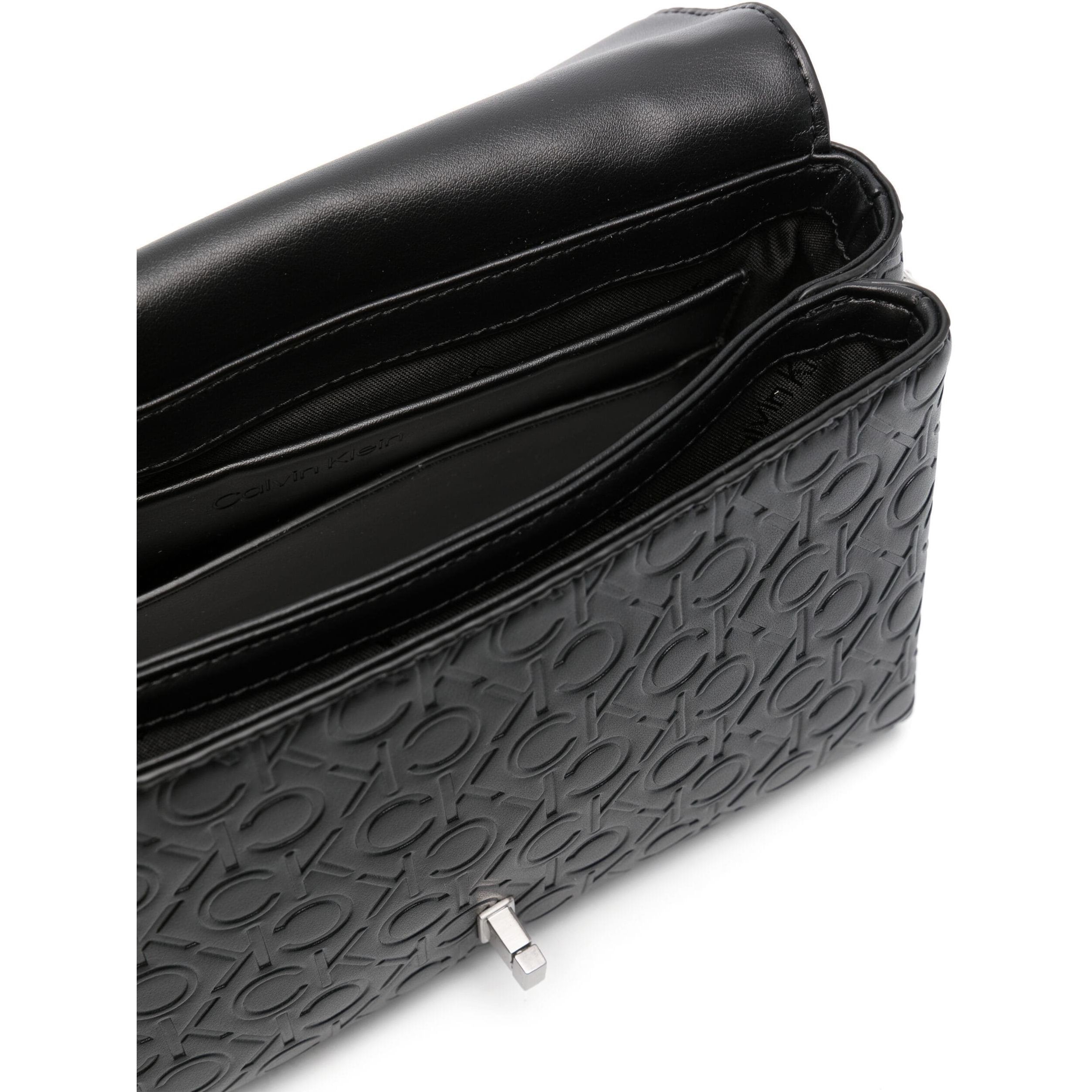 CALVIN KLEIN Rankinė per petį moterims, Juoda, Re-lo shoulder bag 4