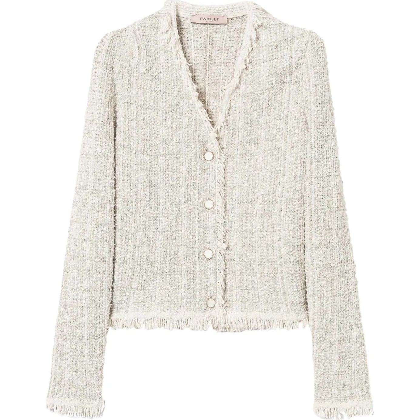 TWINSET Švarkas moterims, Kūno, Tweed lurex blazers