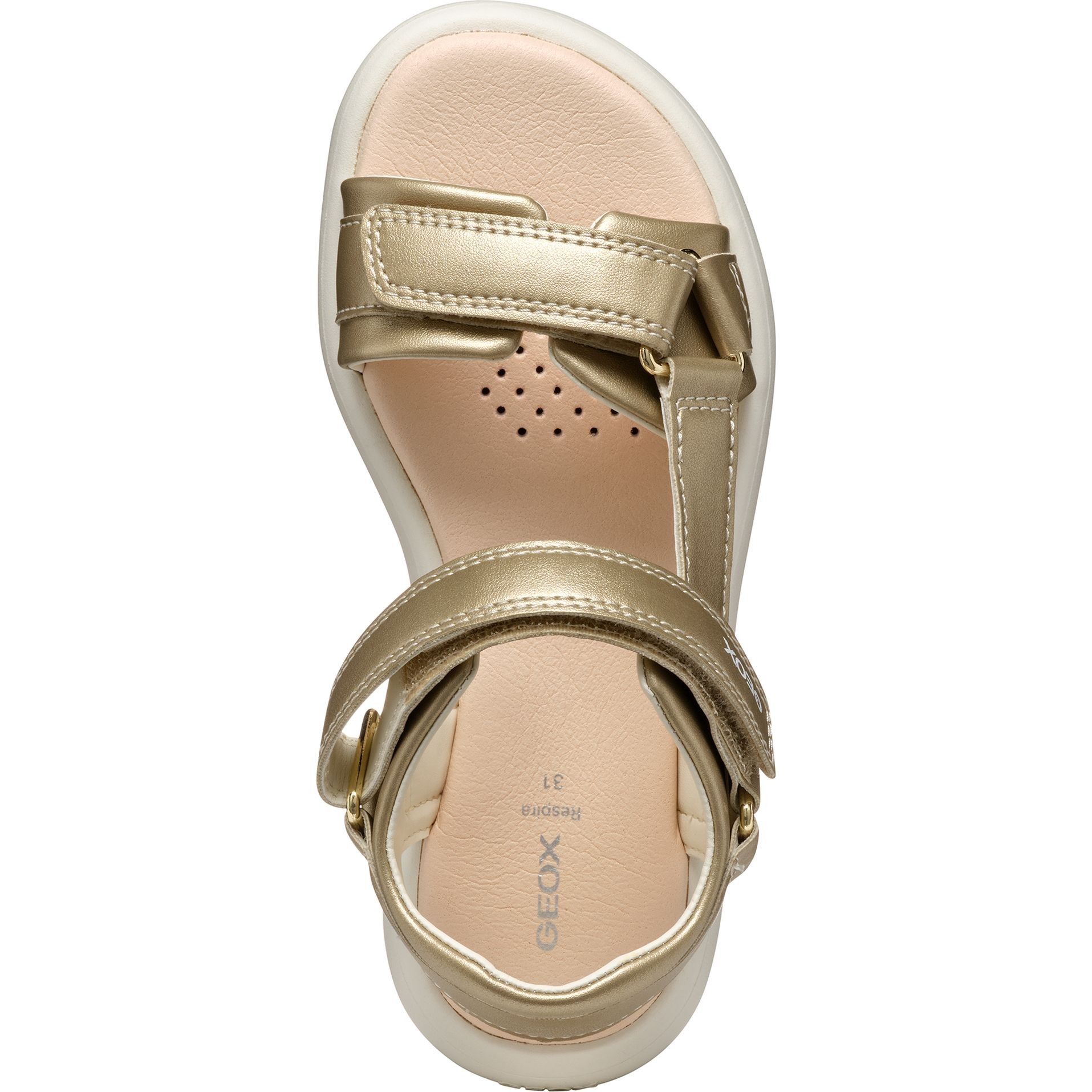 GEOX Basutės mergaitėms, Auksinė, Puffypop sandals 3