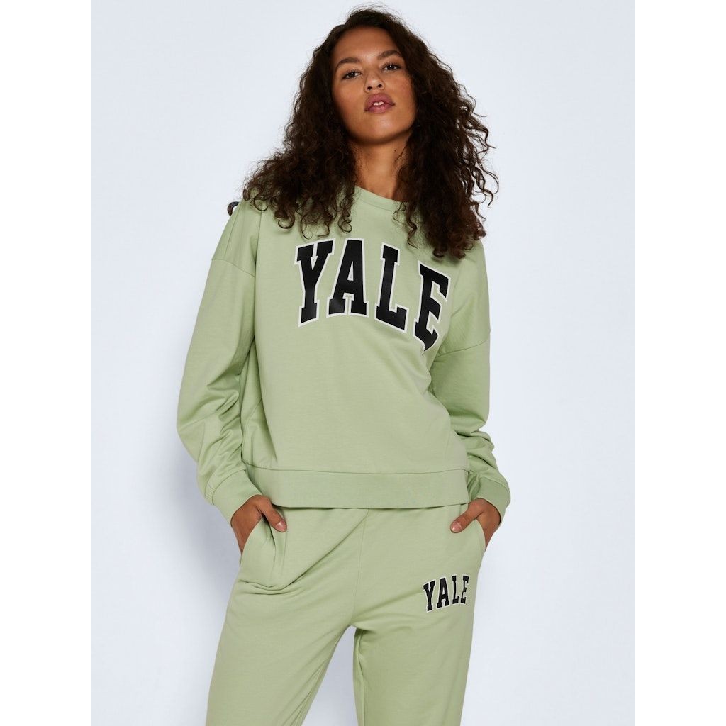 NOISY MAY Megztinis moterims, Žalia, NMARIEL L/S O-NECK LO 6