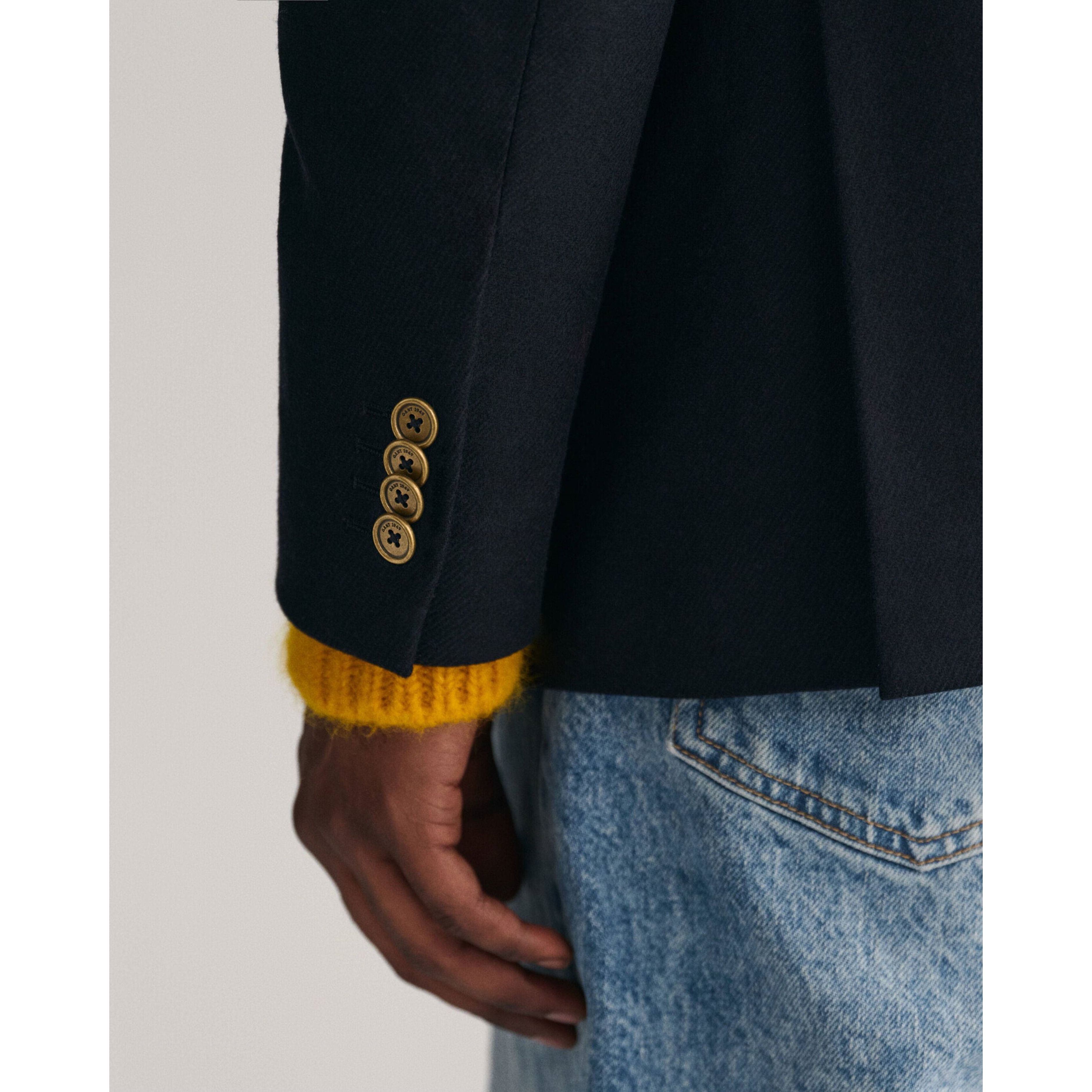 GANT Švarkas vyrams, Mėlyna, FLANNEL CLUB BLAZER 4