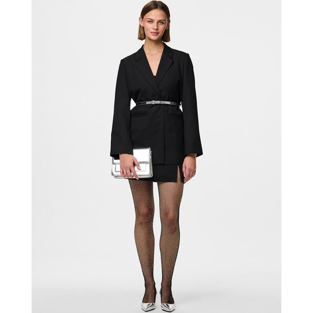 PIECES Pėdkelnės moterims, Juoda, Claire glitter tights 4