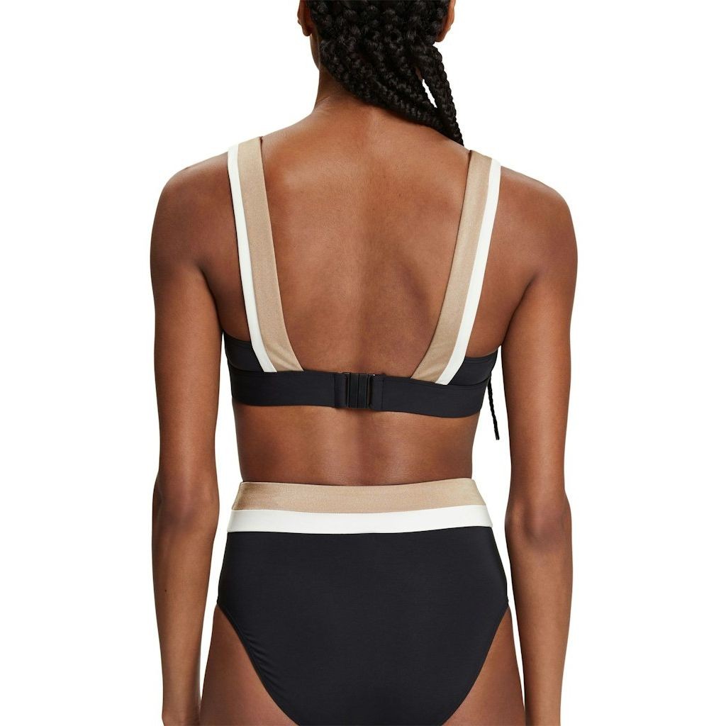 ESPRIT Viršutinė kostiumėlio dalis moterims, Juoda, Baudini beach Bikini top 3