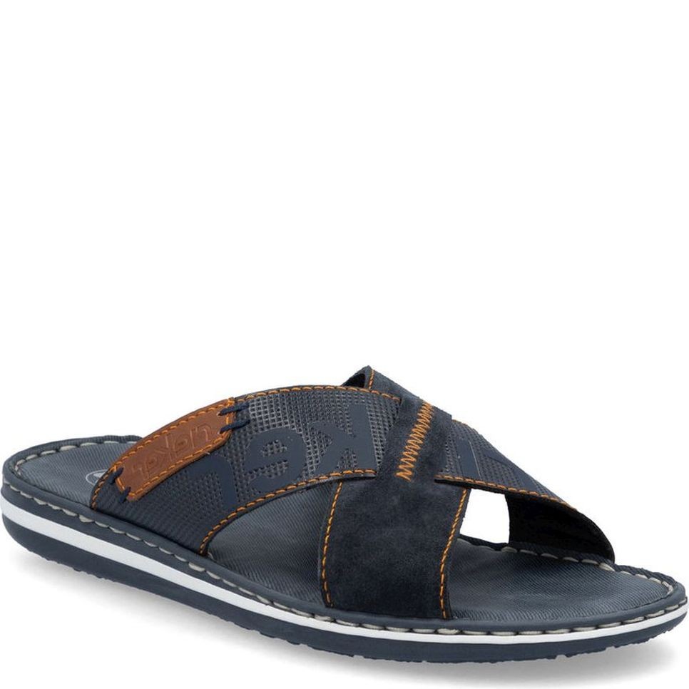 RIEKER Šlepetės vyrams, Mėlyna 1