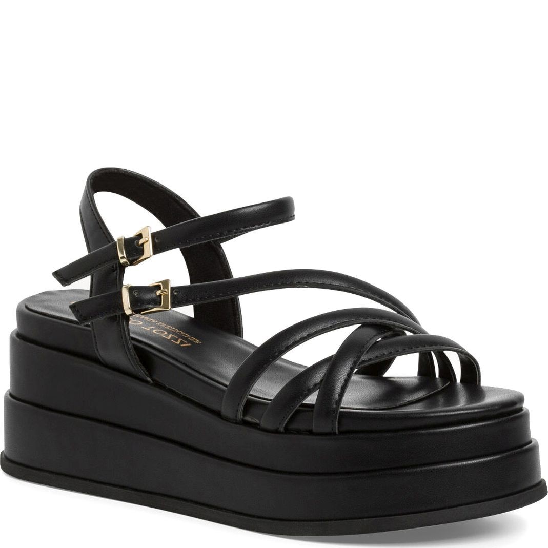 MARCO TOZZI Basutės moterims, Juoda, SANDALS 1