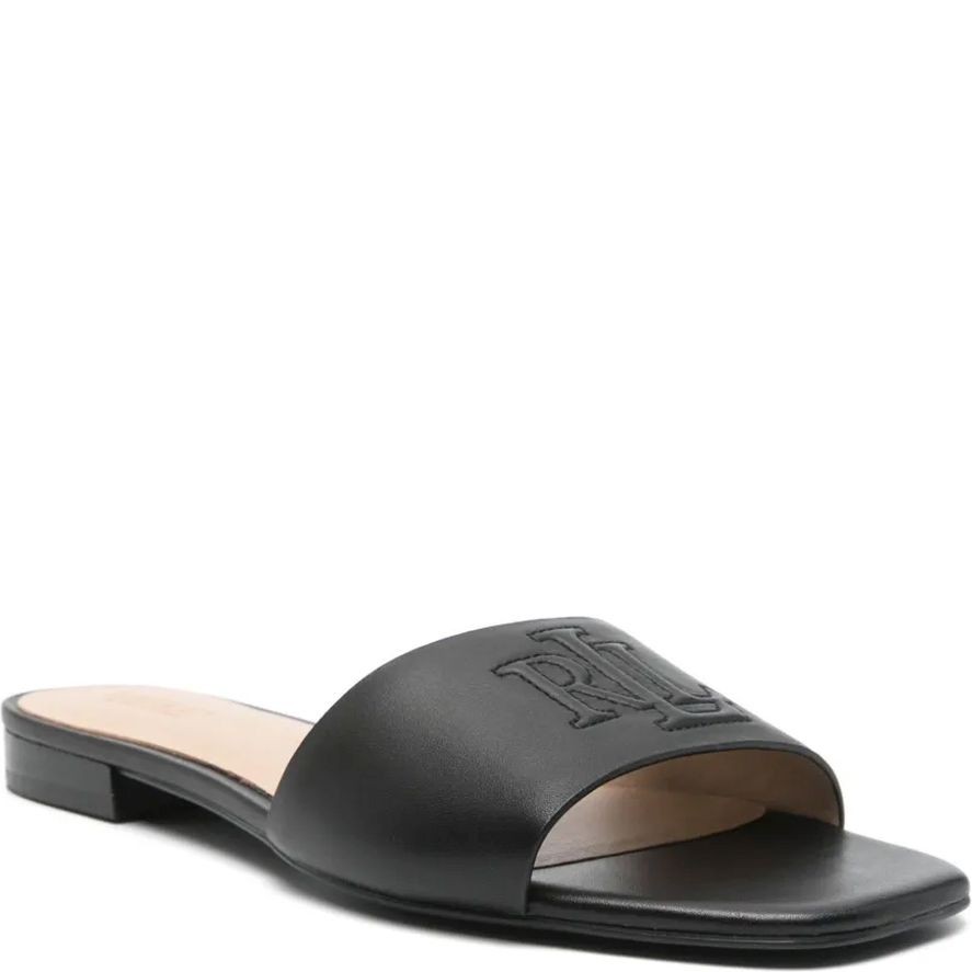 LAUREN RALPH LAUREN Šlepetės moterims, Juoda, Everley sld sandals slide 2