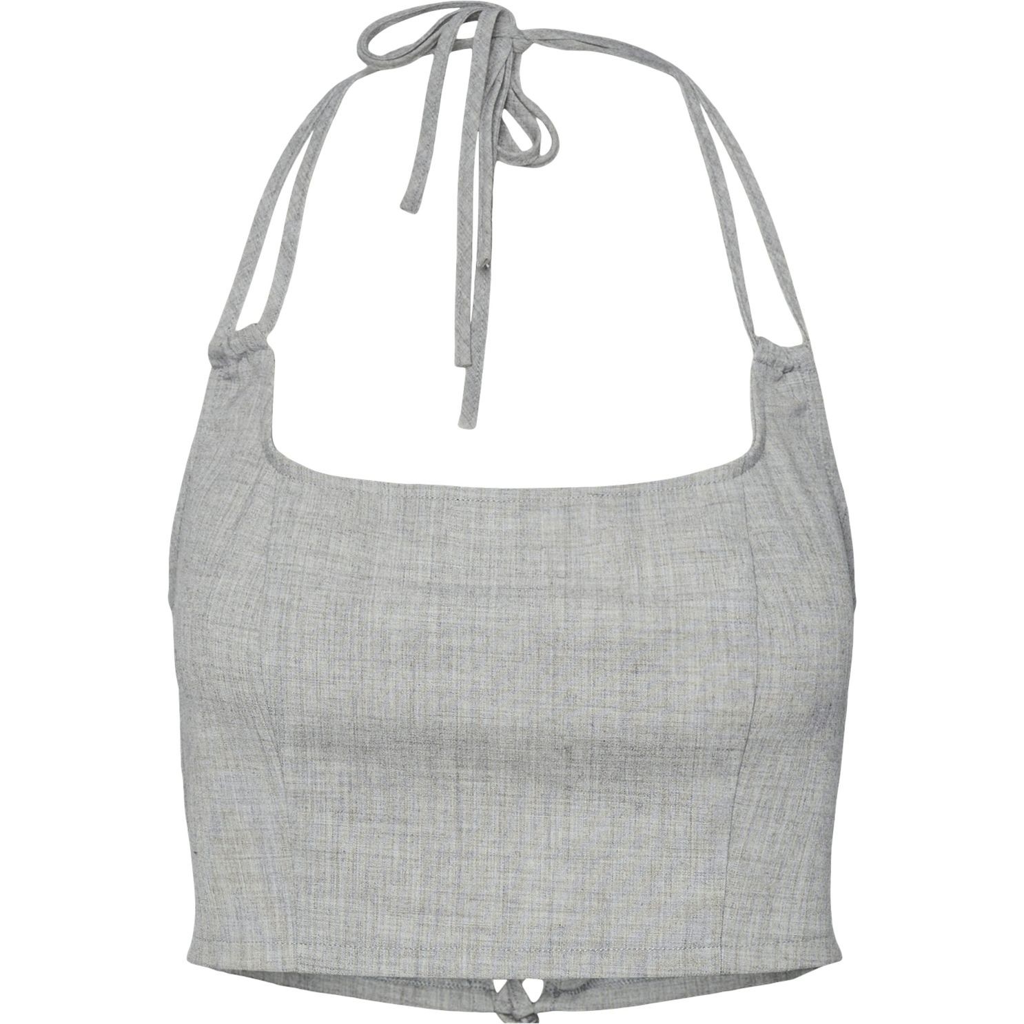 PIECES Palaidinės moterims, Pilka, PCFILINE STRAP TOP D2 1