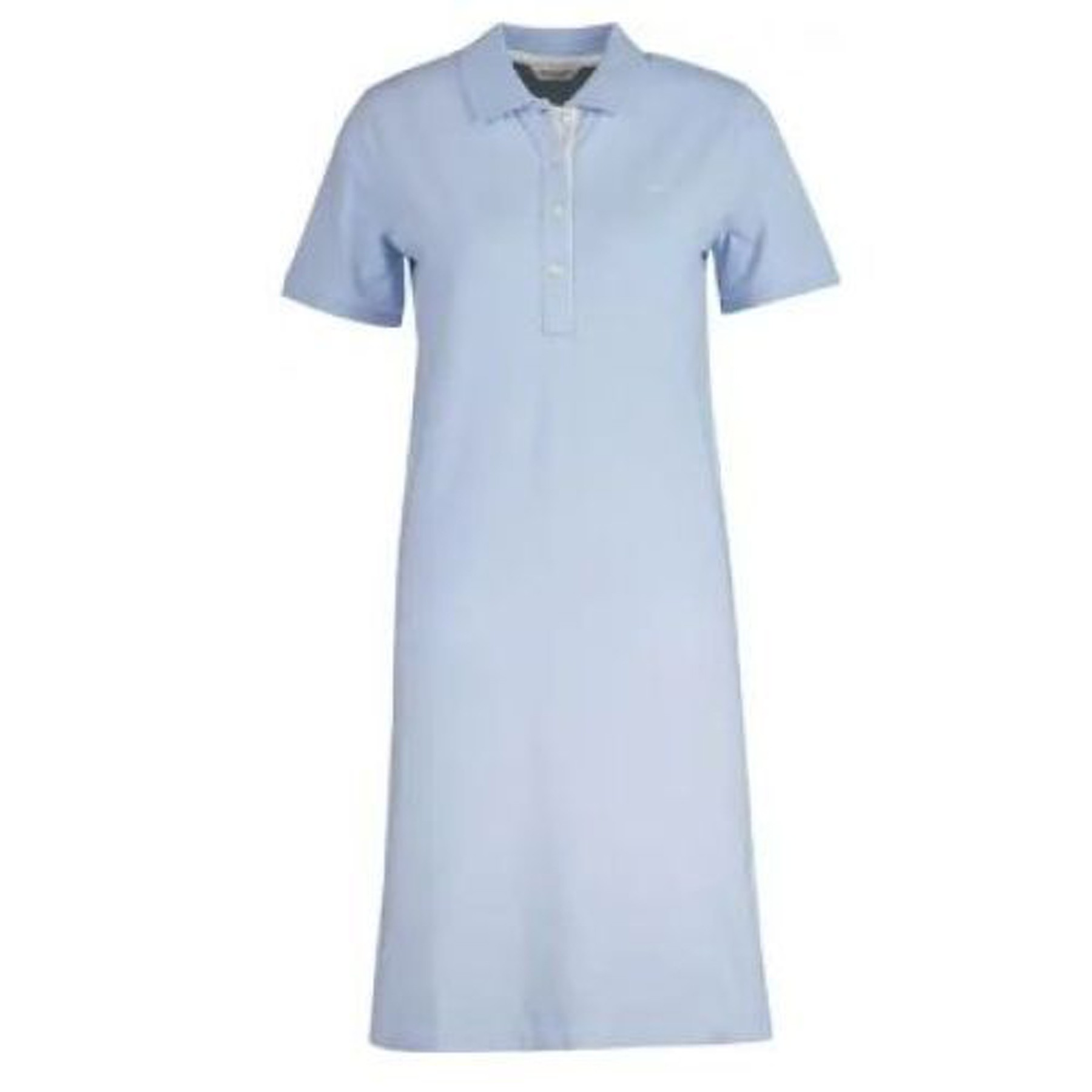 GANT Midi suknelė moterims, Mėlyna, Contrast collar pique polo