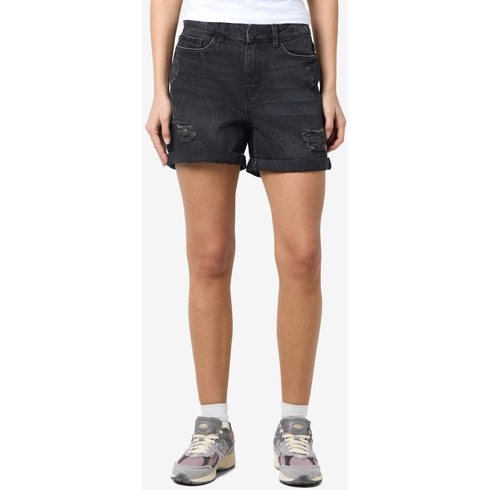 NOISY MAY Šortai moterims, Juoda, NMSMILEY NW DEST SHOR 3