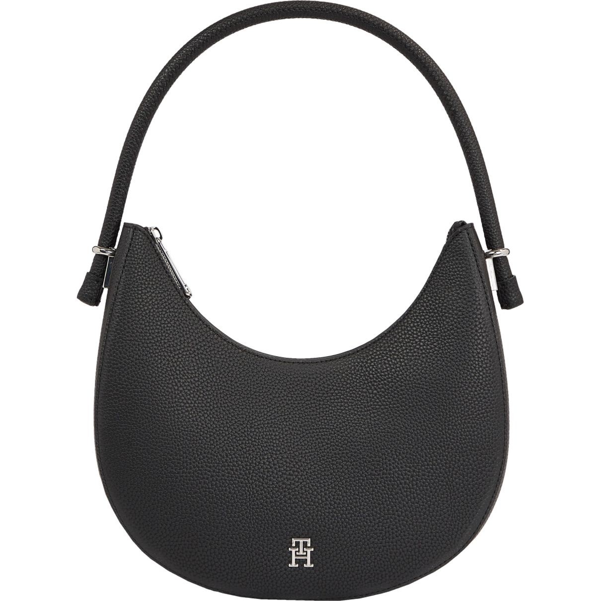 TOMMY HILFIGER Rankinė per petį moterims, Juoda, Emblem shoulder bag 1