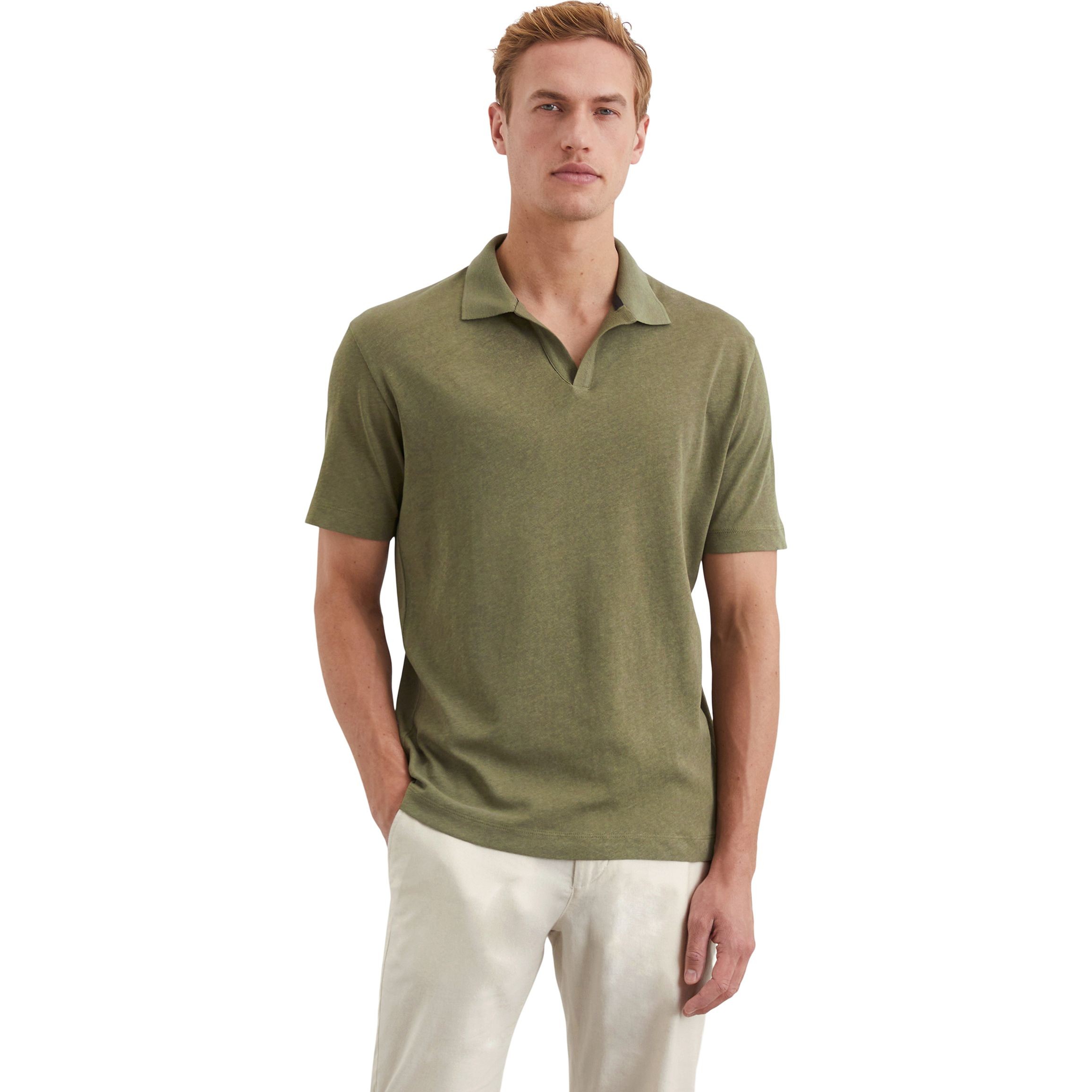 MARC O'POLO Polo marškiniai trumpos rank. vyrams, Žalia, Polo short M23209153026 2