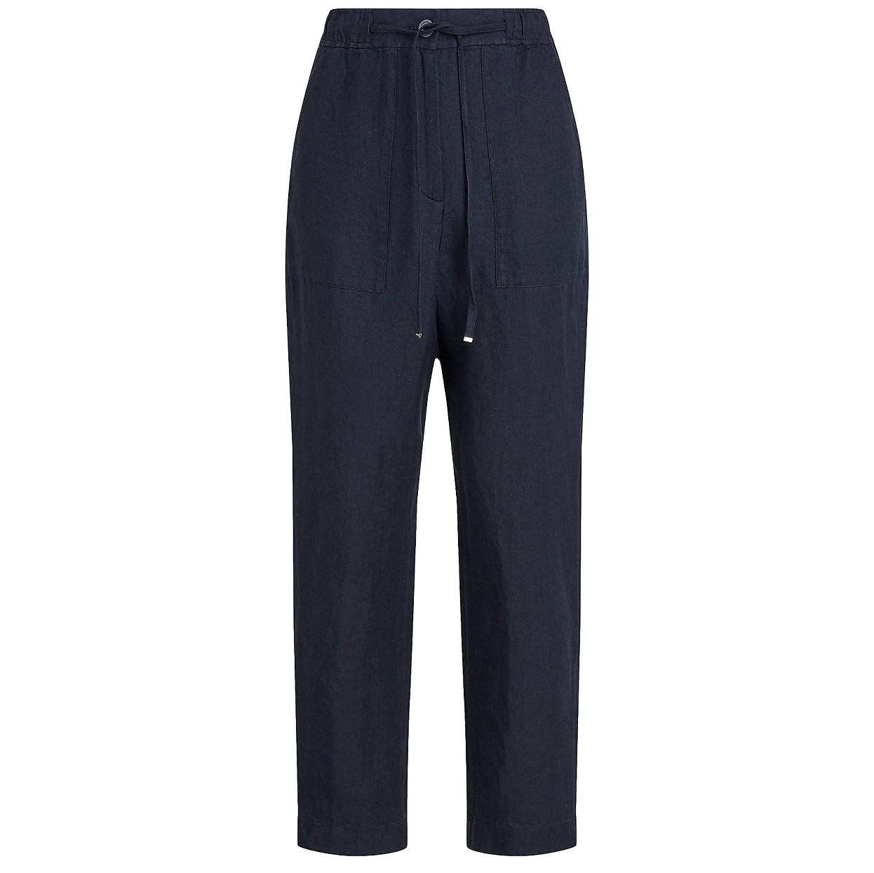 TOMMY HILFIGER Laisvalaikio kelnės moterims, Mėlyna, Boyfit cas linen pull on pant 1
