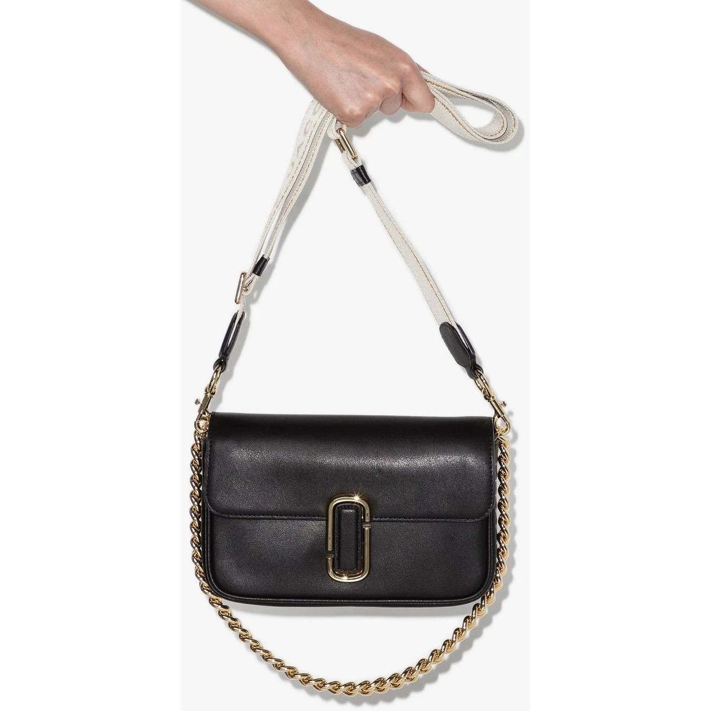 MARC JACOBS Rankinė per petį moterims, Juoda, Shoulder bag 4