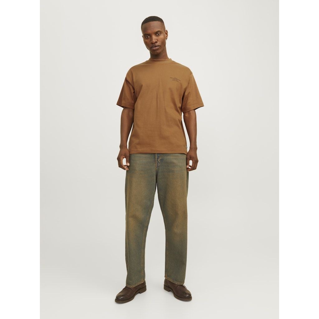 JACK & JONES Marškinėliai vyrams, Ruda, Chad branding 3