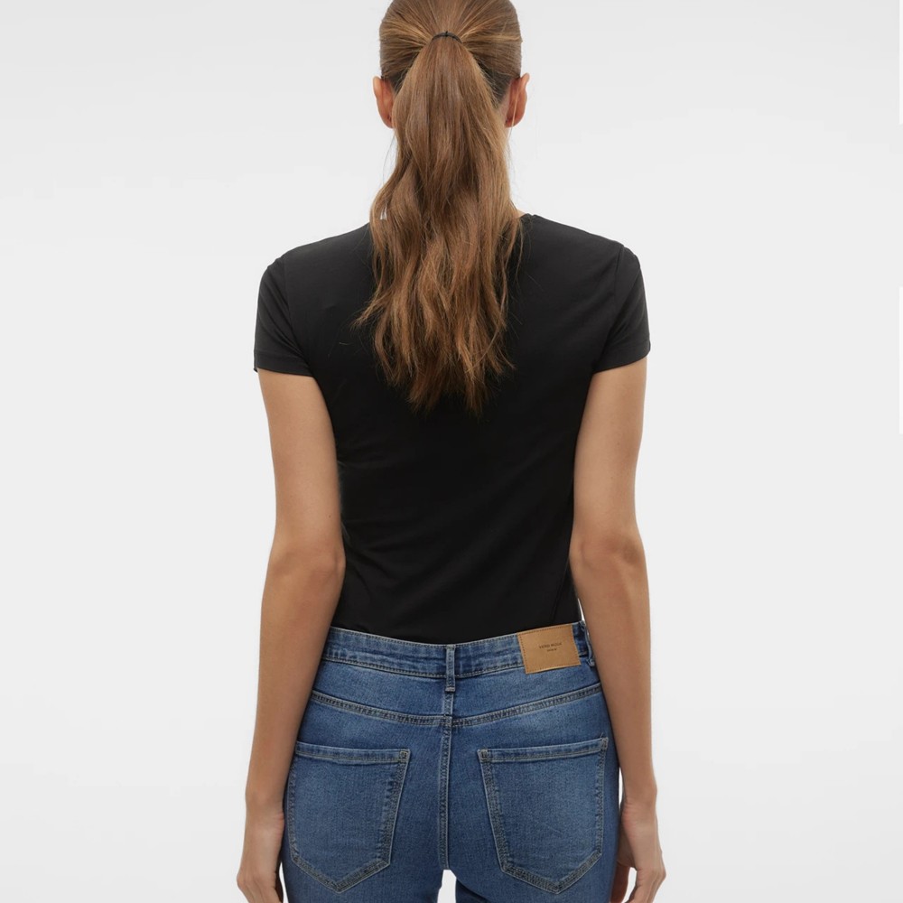 VERO MODA Marškinėliai moterims, Juoda, Ines fionatop 3