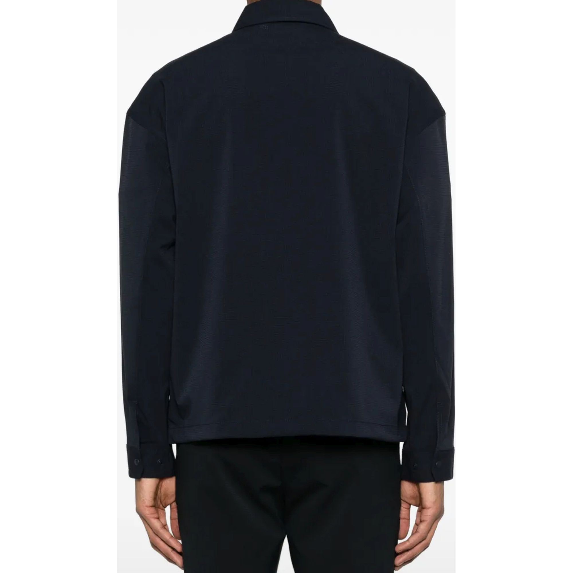 J.LINDEBERG Marškiniai ilgomis rankovėmis vyrams, Mėlyna, Dex coach overshirt 3