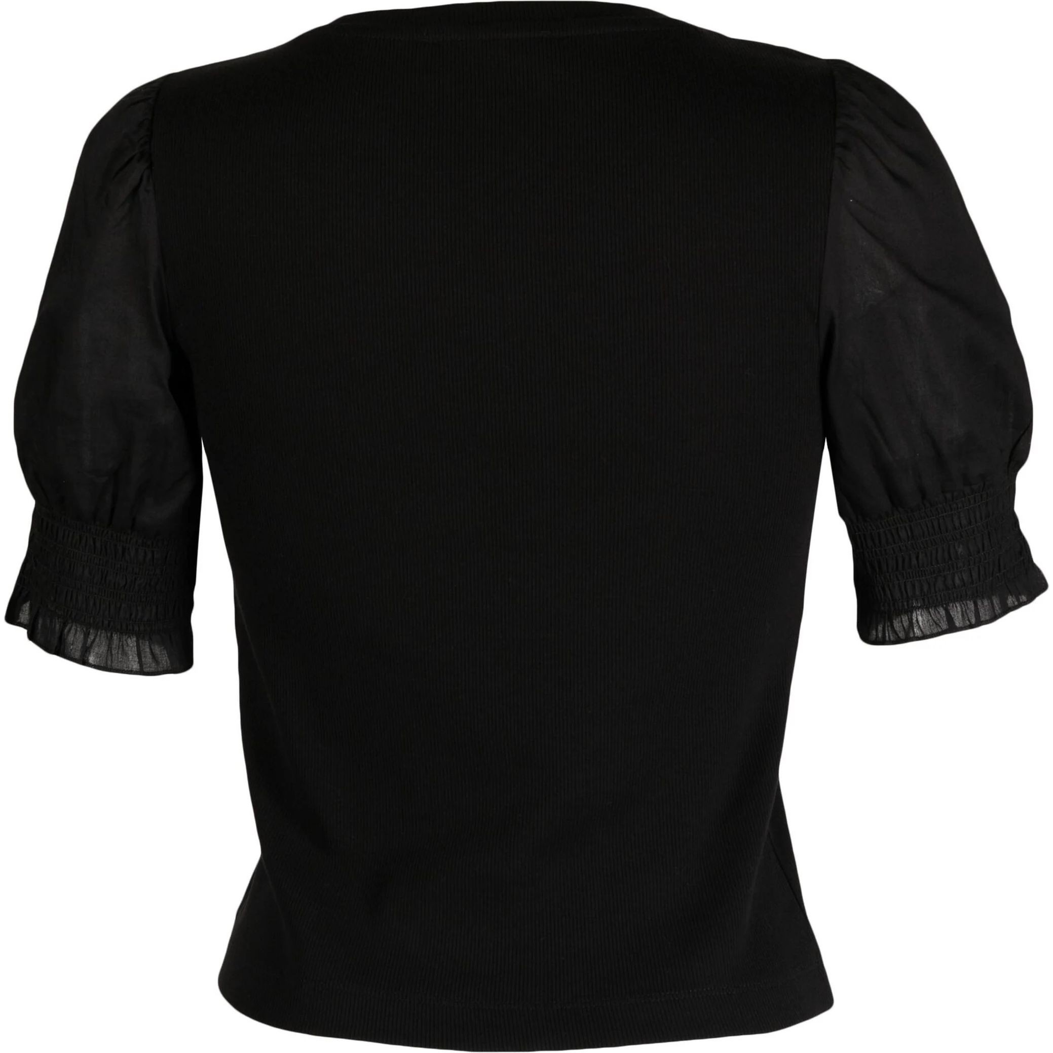 DKNY Marškinėliai trump. rankovėmis moterims, Juoda, S/s mix media top 2