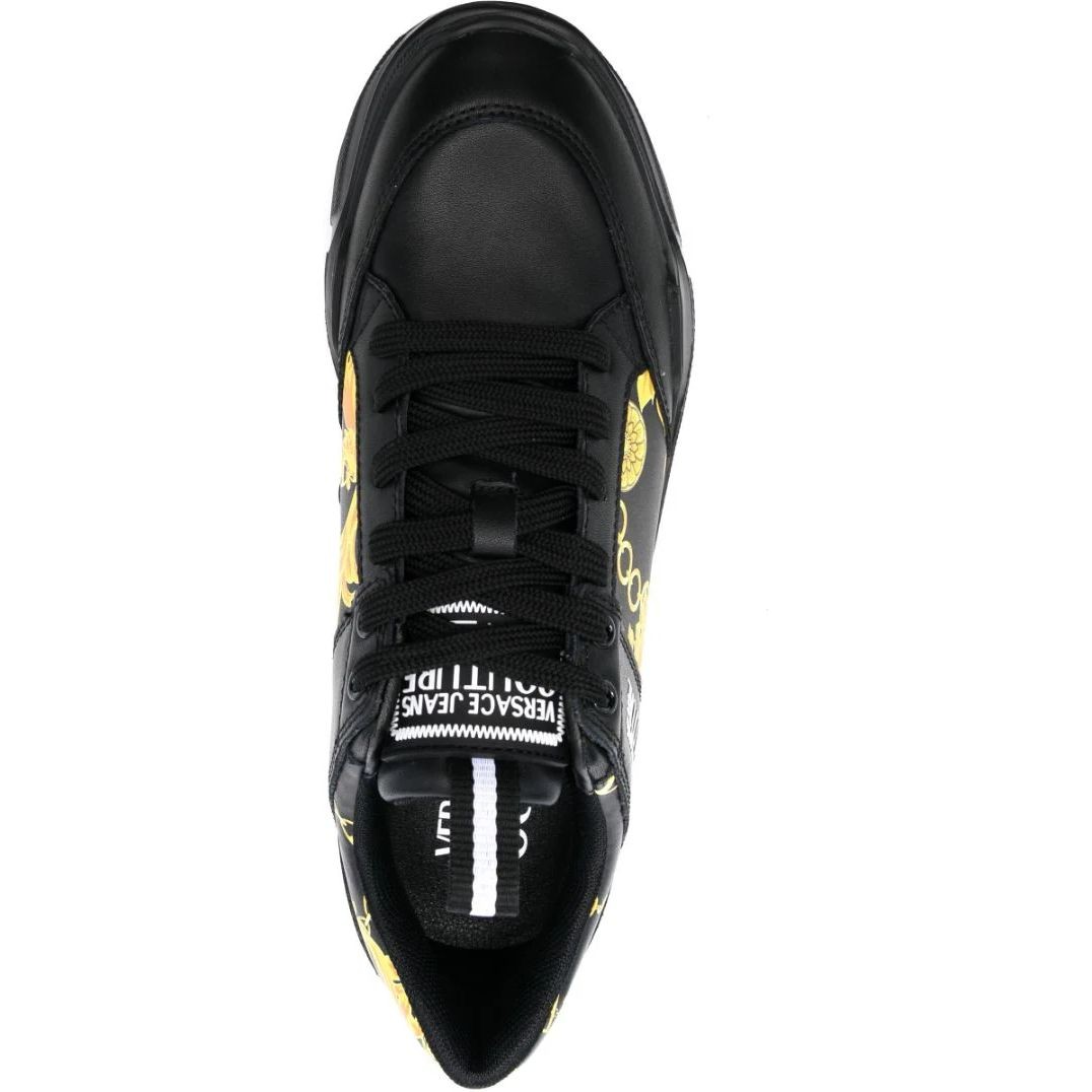 VERSACE JEANS CUTURE Bateliai - vyrams, BLACK/GOLD, Speedtrack  sneakers 4