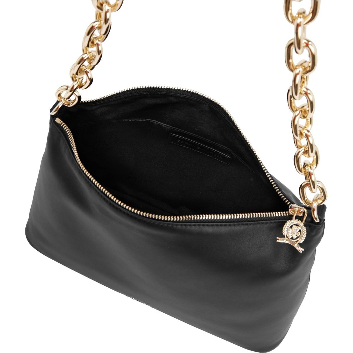 TOMMY HILFIGER Rankinė per petį moterims, Juoda, Casual chic shoulder bag 4