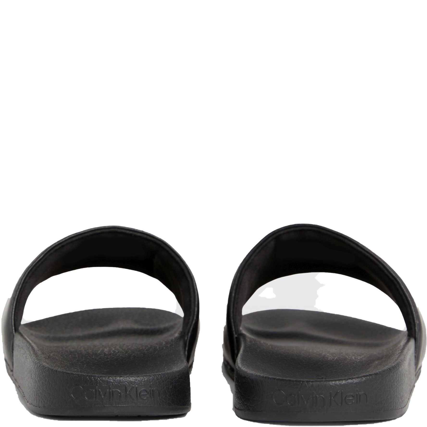 CALVIN KLEIN Guminės šlepetės moterims, Juoda, Pool slide relock 3