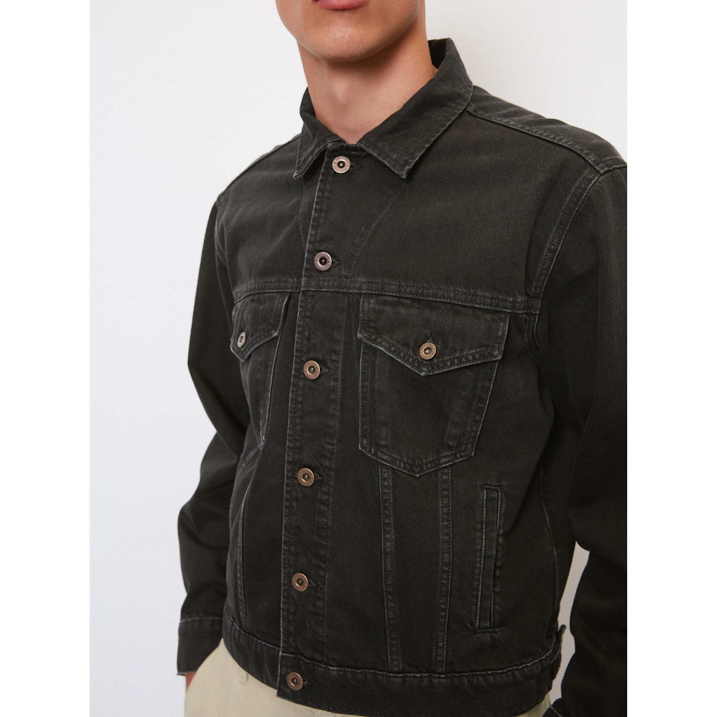 MARC O'POLO Džinsinis švarkas vyrams, Juoda 4