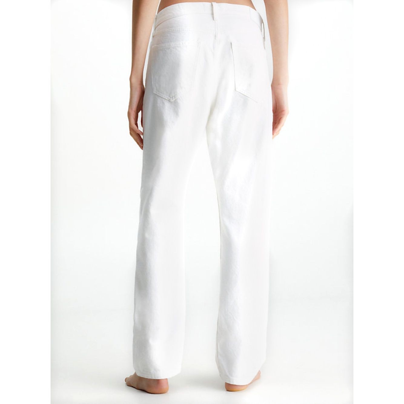 CALVIN KLEIN Tiesūs džinsai -moterims, Mėlyna, Mid rise boyfriend jeans 3