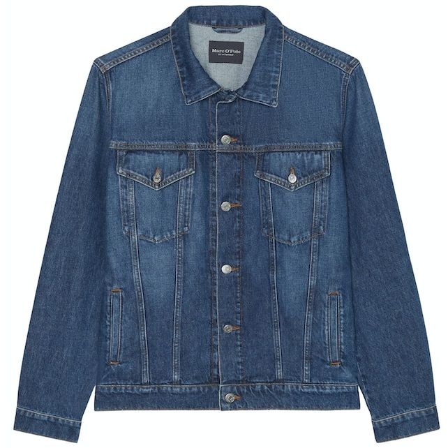 MARC O'POLO Džinsinis švarkas vyrams, Mėlyna