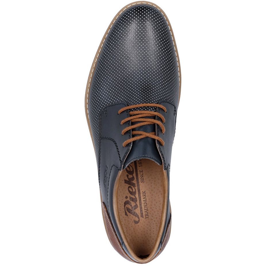 RIEKER Klasikiniai batai vyrams, Mėlyna, FORMAL 6