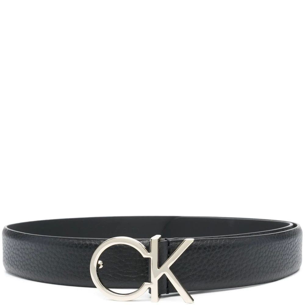 CALVIN KLEIN Diržas moterims, Juoda, RE-LOLOGO BELT 30MM PBL 1