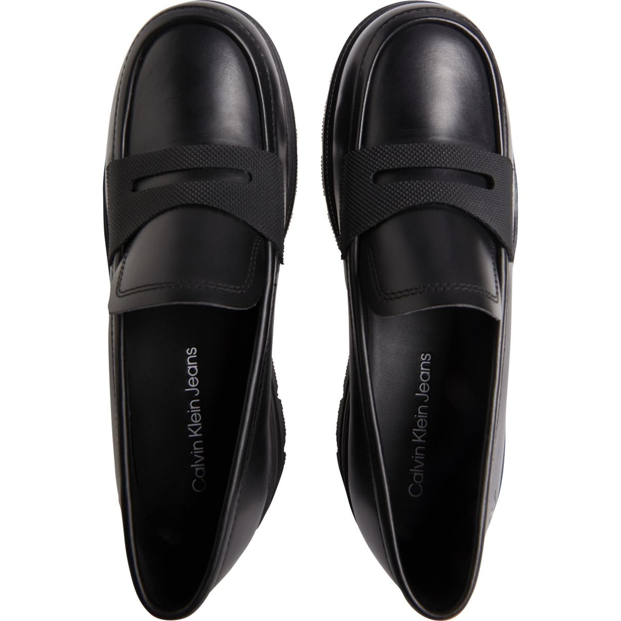 CALVIN KLEIN JEANS Loaferiai moterims, Juoda, Chunky combat loafer 3