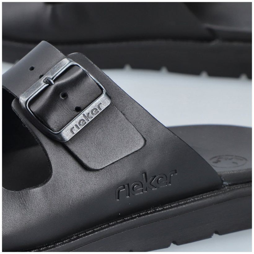 RIEKER Šlepetės vyrams, Juoda, SLIPPERS 8