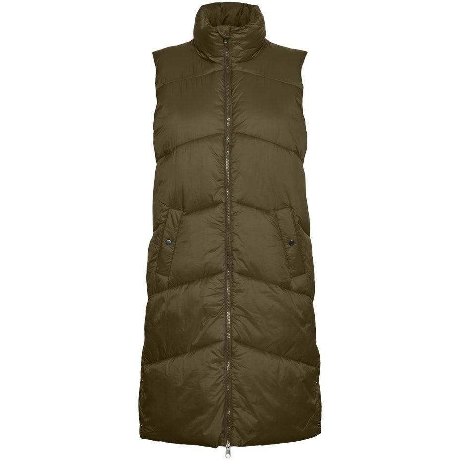 VERO MODA Paltas moterims, Žalia, VMUPPSALA 3-4 WAISTCO 1