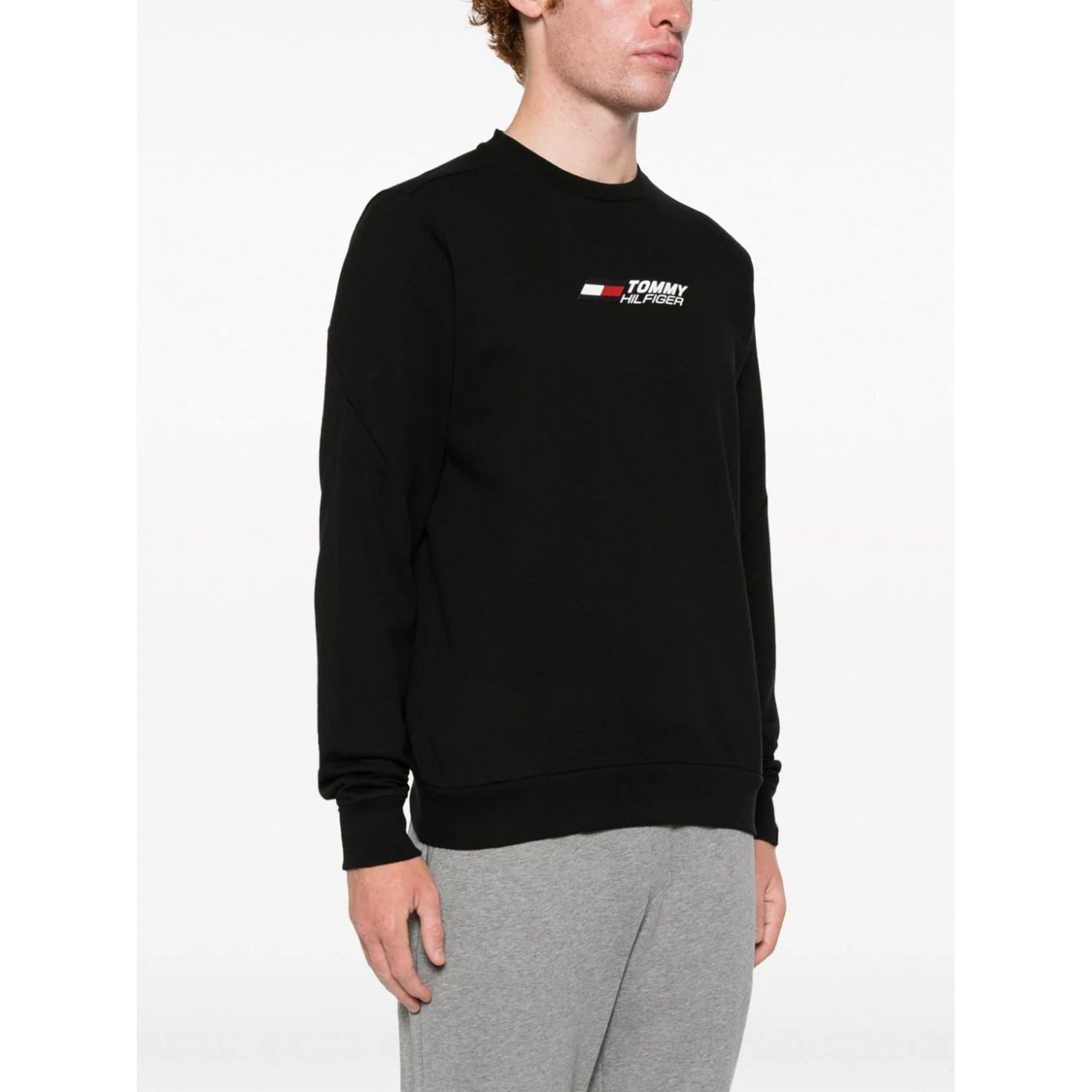 TOMMY HILFIGER Sportinis nertinis vyrams, Juoda, Essentials crew 3