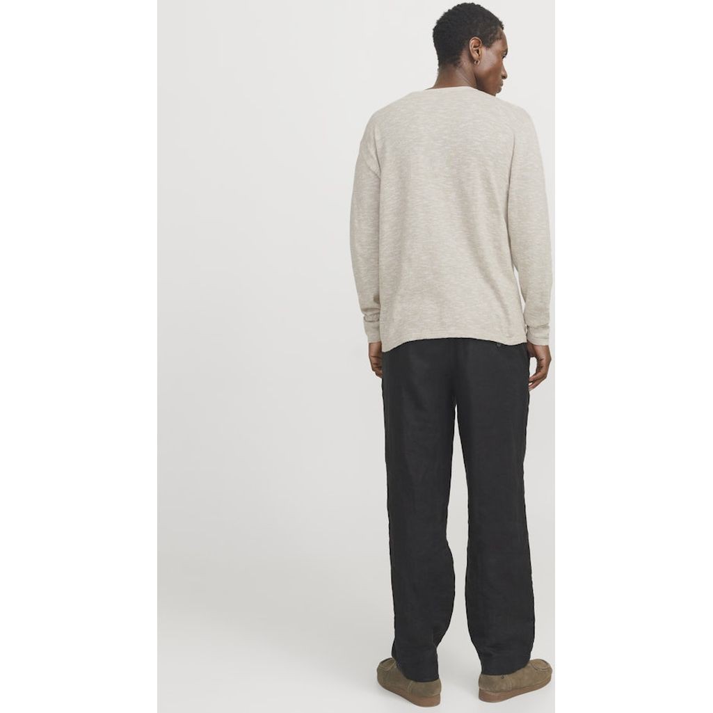 JACK & JONES Megztinis vyrams, Baige, Summer knit crew neck 3