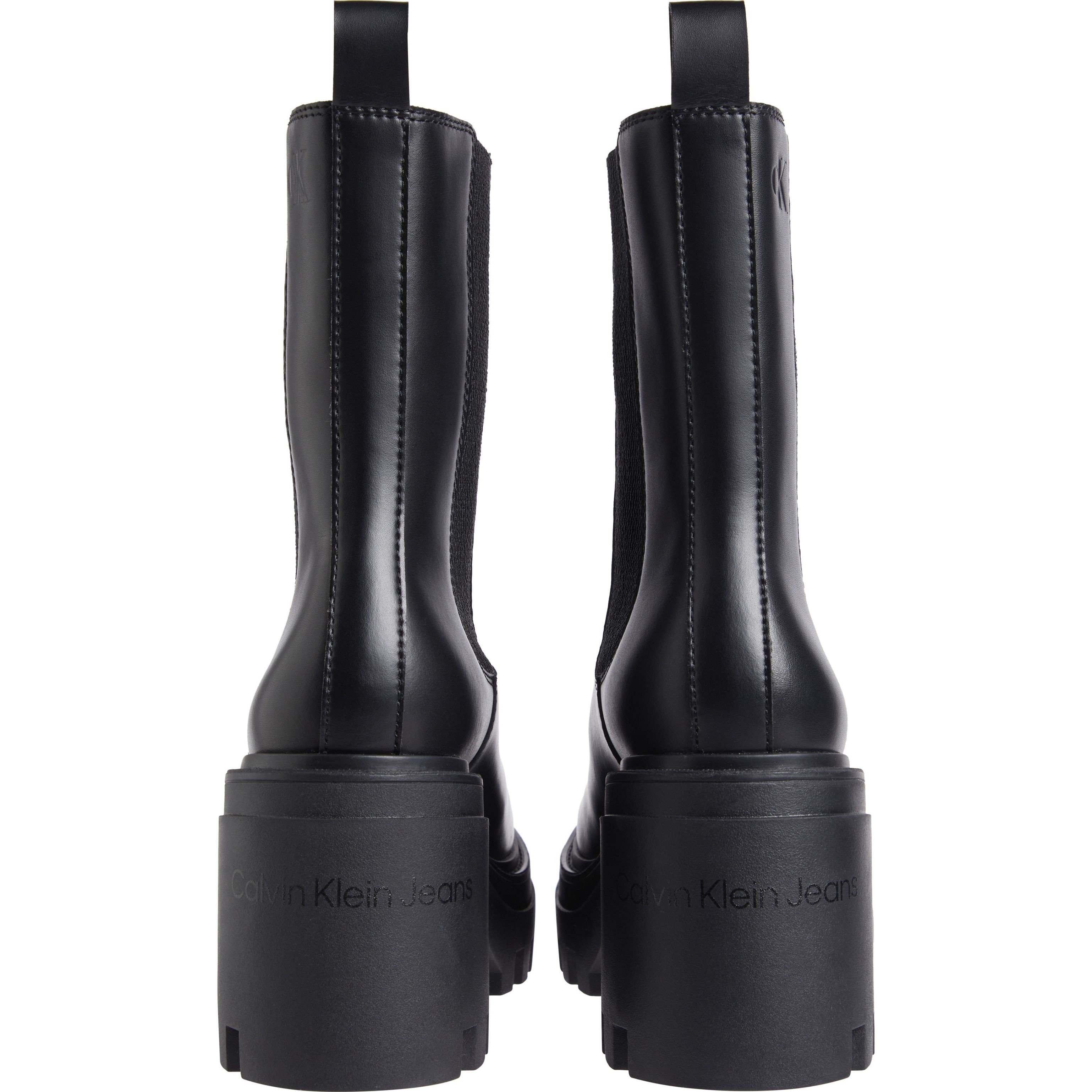 CALVIN KLEIN JEANS Aulinukai moterims, Juoda, Chunky heeled chelsea 3