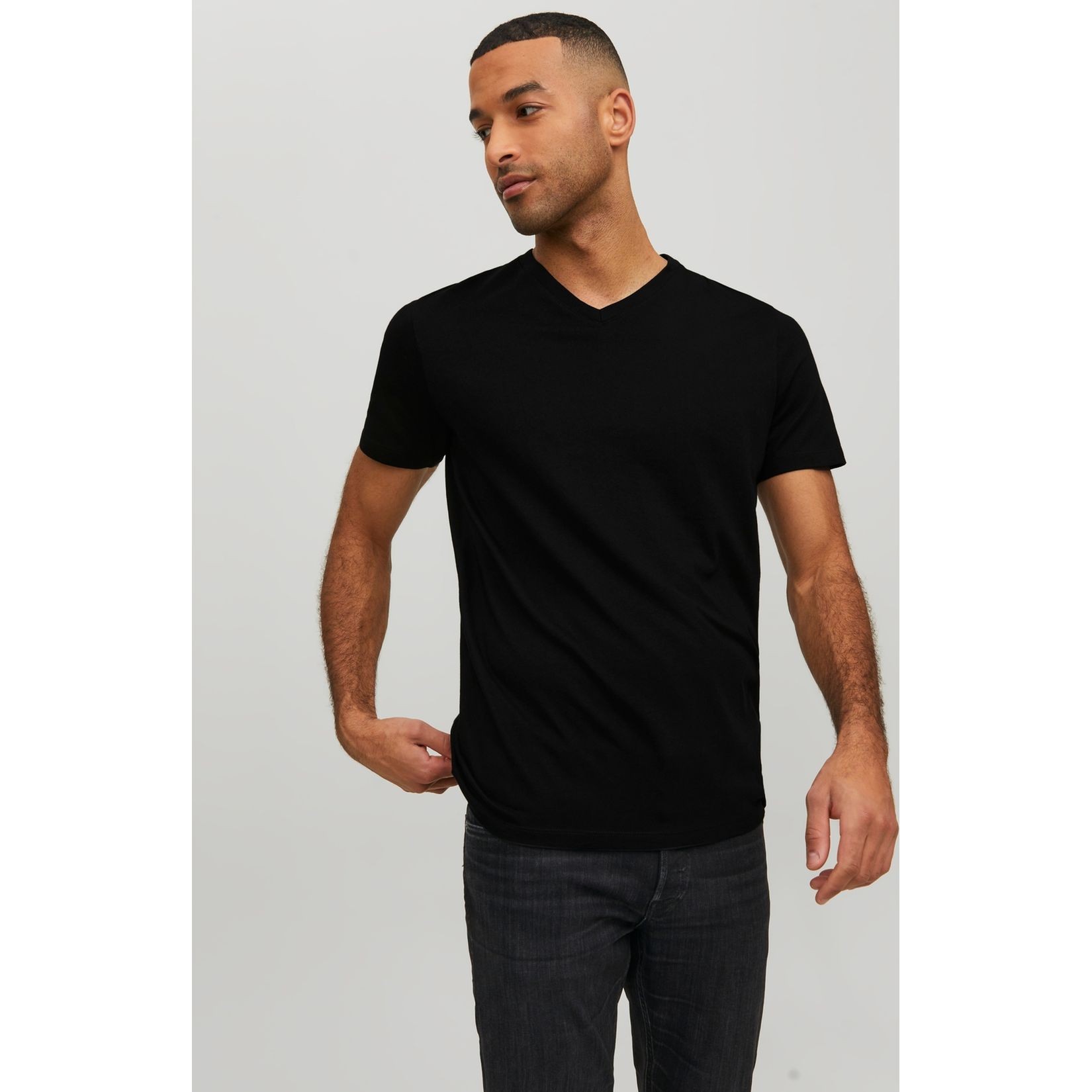 JACK & JONES Marškinėliai vyrams, Juoda, JJEORGANIC BASIC TEE 3
