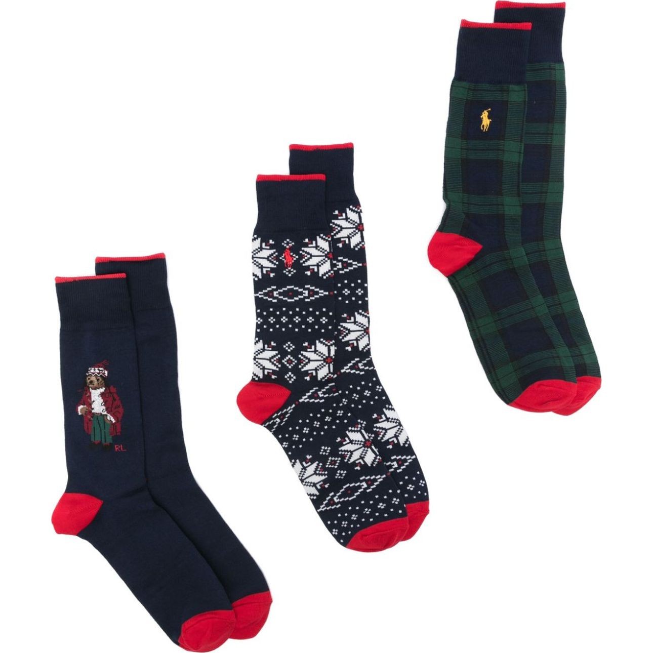POLO RALPH LAUREN Kojinės vyrams, Marga, Br crew sock gift box 1