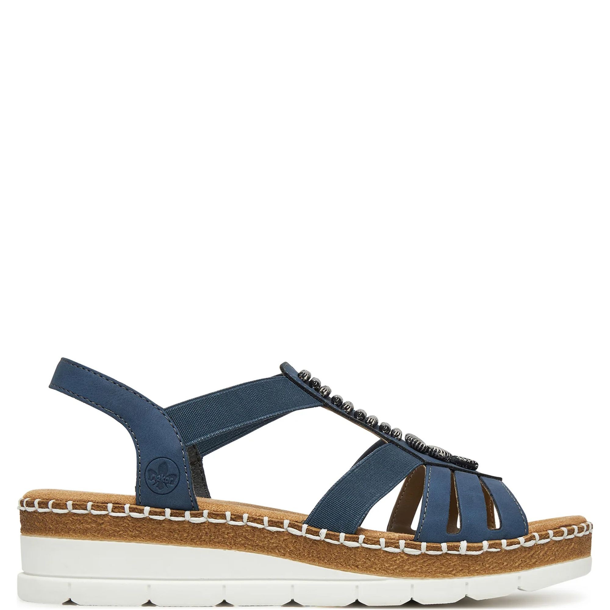 RIEKER Basutės moterims, Mėlyna, Sandals 2