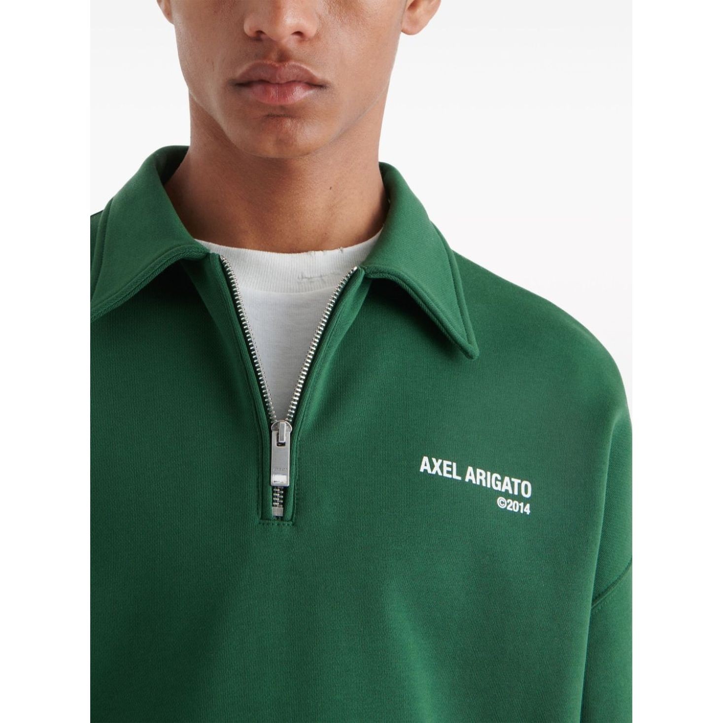 AXEL ARIGATO Sportinis nertinis vyrams, Žalia, Remi half-zip sweater 4