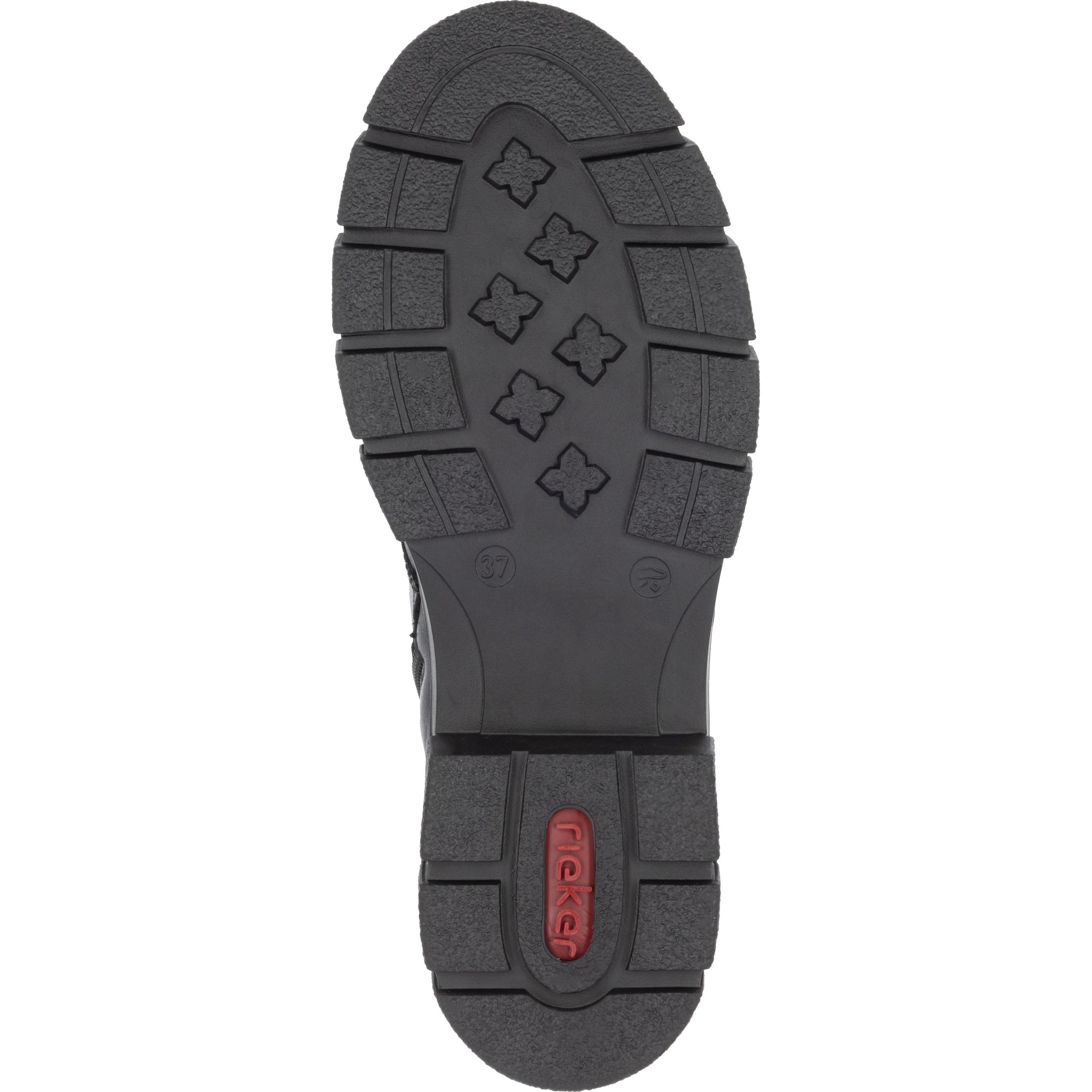 RIEKER Aulinukai moterims, Juoda, Ladies mid height boots 9