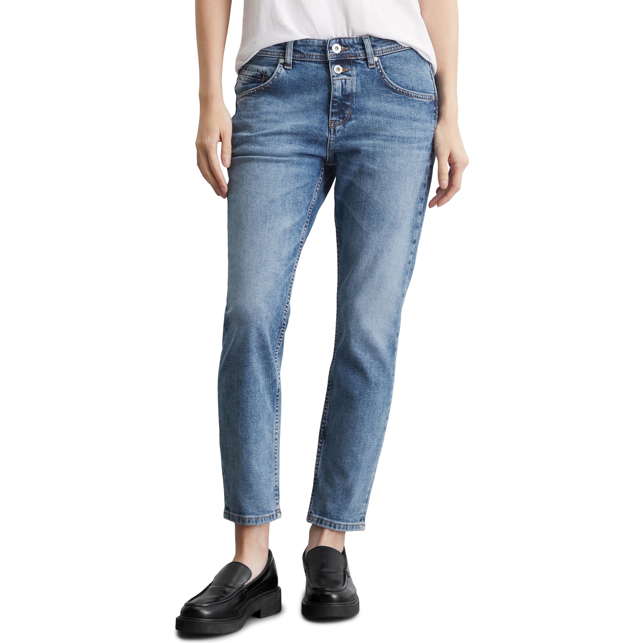 MARC O'POLO Tiesūs džinsai moterims, Mėlyna, Straight B01908412023 2