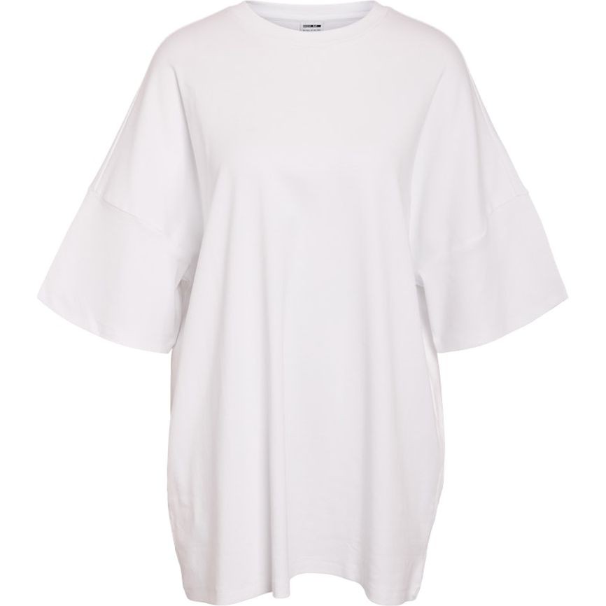 NOISY MAY Marškinėliai moterims, Balta, Mocca boxy tee 1