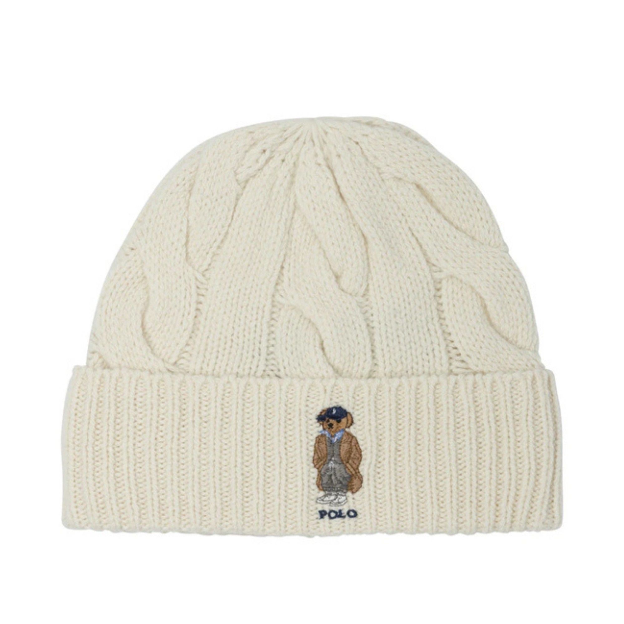 POLO RALPH LAUREN Skrybėlė moterims, Smėlio, Fall bear ht hat 1