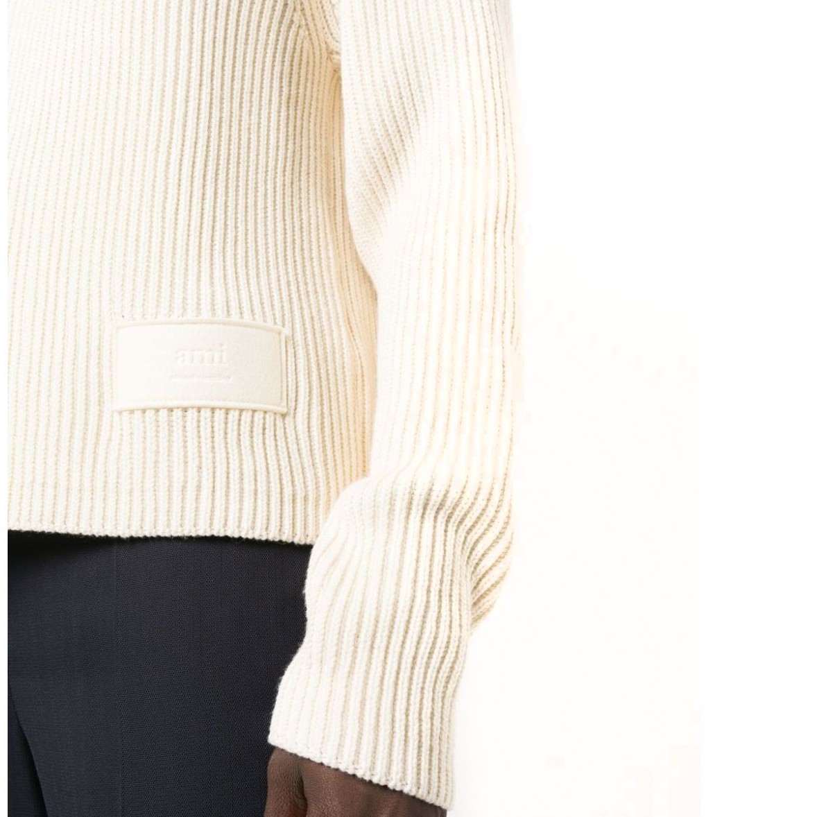 AMI PARIS Megztinis moterims, Kūno, Ami label sweater 4