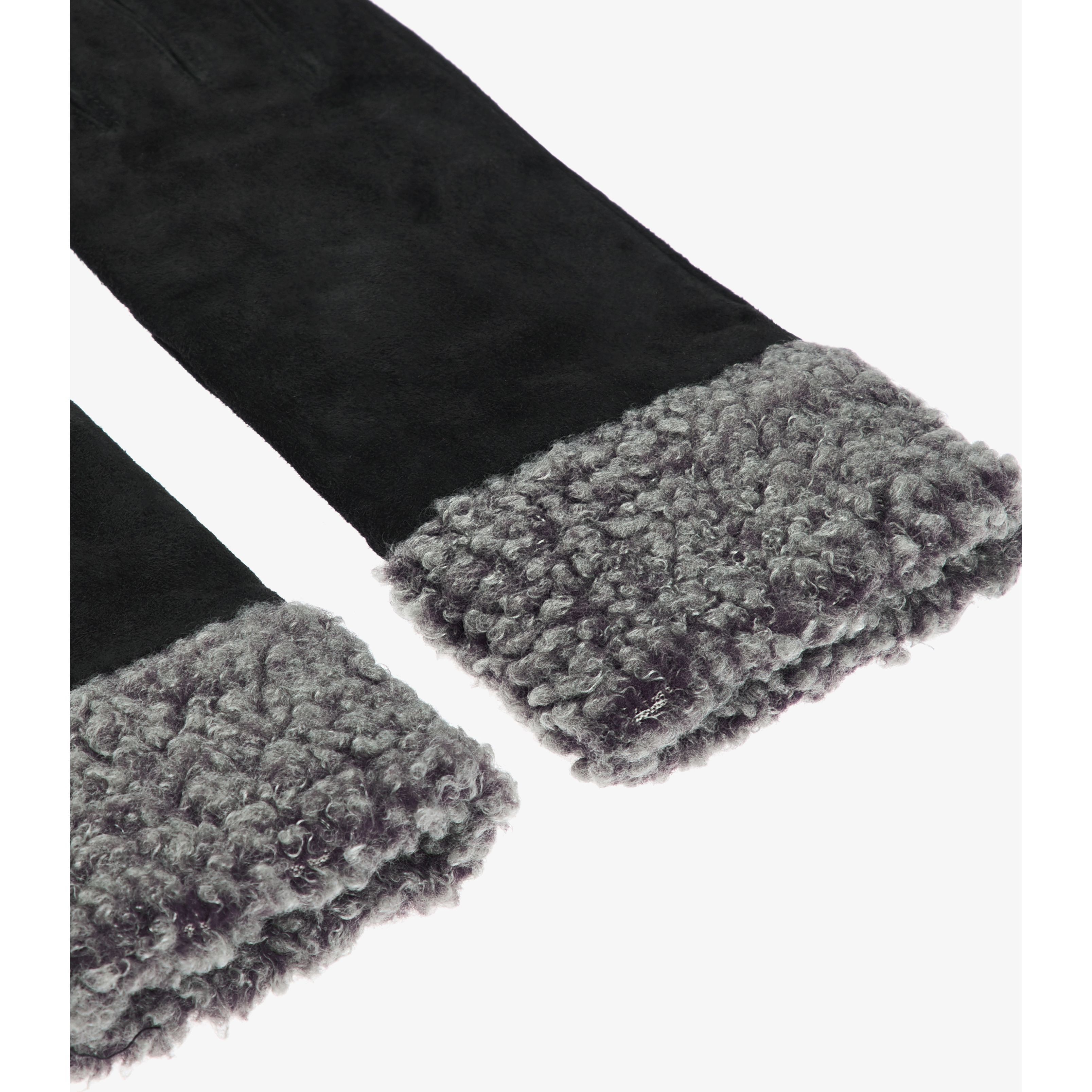 VERO MODA Pirštuotos pirštinės moterims, Juoda, VMANNIE SUEDE GL 3