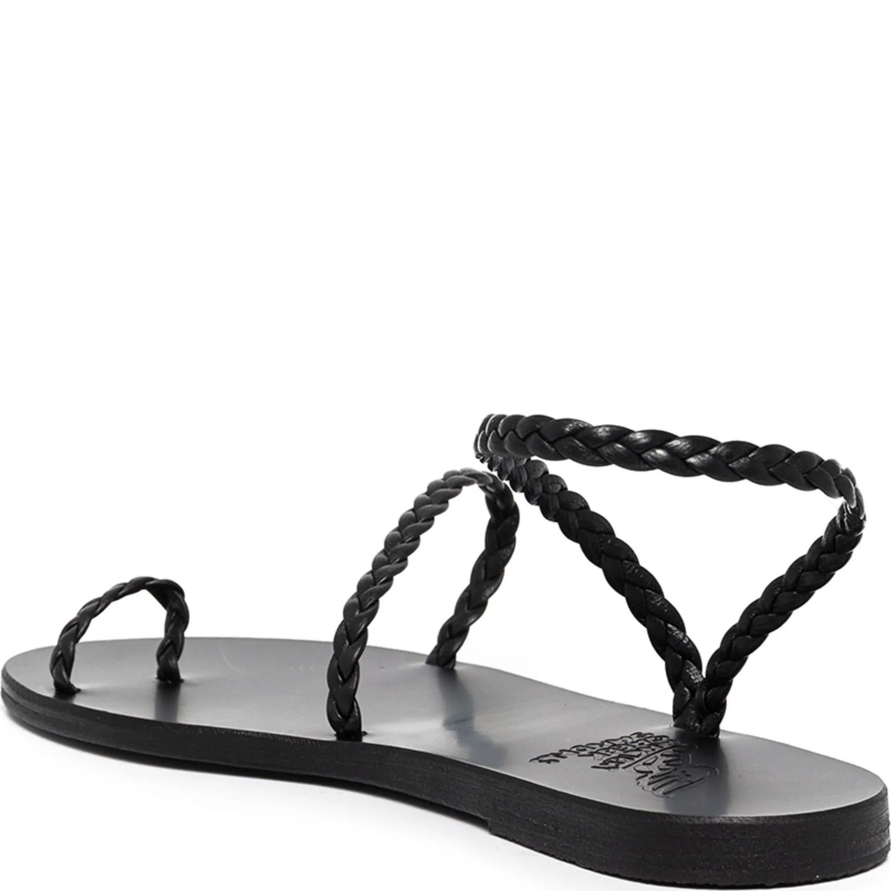ANCIENT GREEK SANDAL Basutės moterims, Juoda, Eleftheria nappa sandals 3