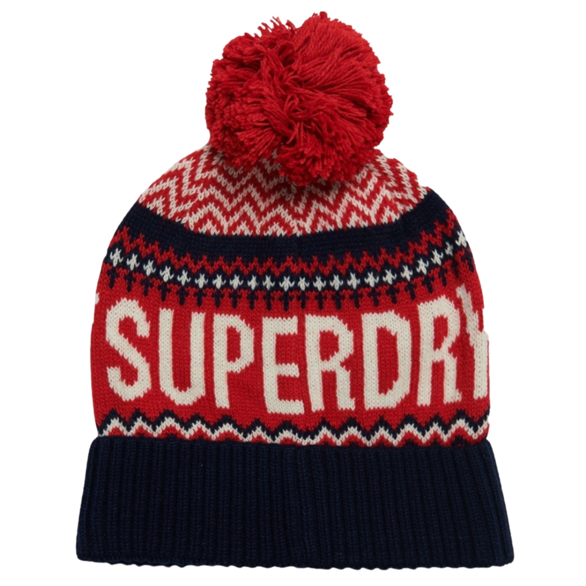 SUPERDRY Kepurė moterims, FAIRISLE BEANIE HAT